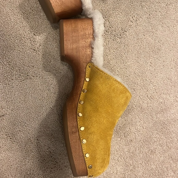 Rag & Bone Mara Clog dark yellow suede. Size 37 - Picture 2 of 4